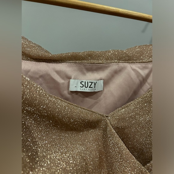 Suzy Shier Off Shoulder Wrap Dress - Picture 4 of 5